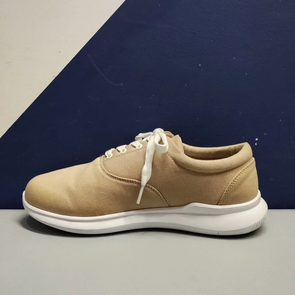 Propet Flicker Sneakers Womens US 10 Brown White Upper Canvas Lace‎ Up WAA192C